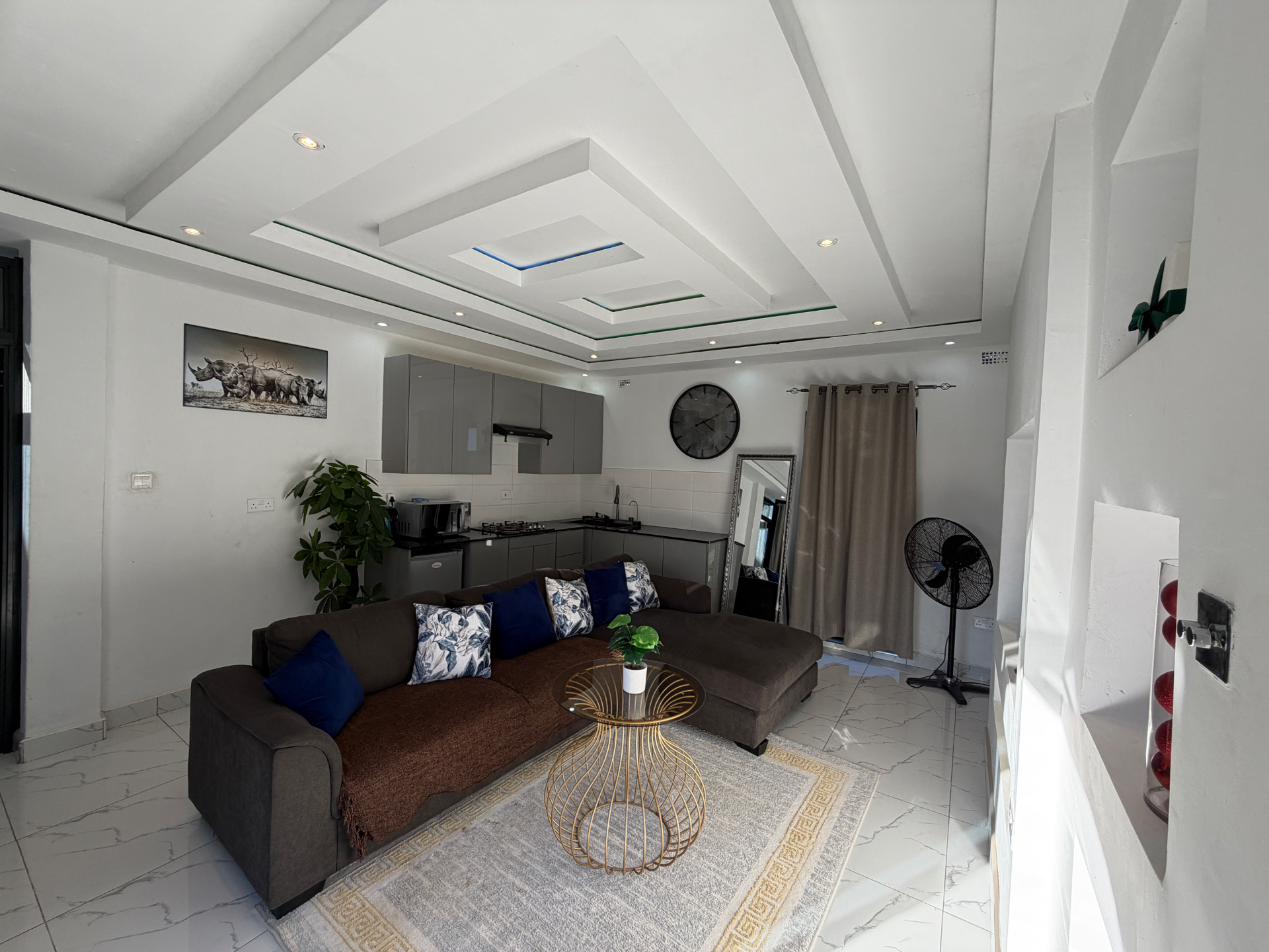 Two-Bedroom with Lounge at Lions Gate Villas — the lounge and kitchen